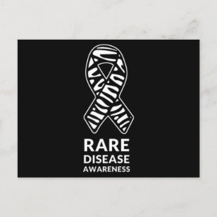 Carte Postale Zebra Ribbon Sensibilisation Rare Maladie Minimali