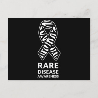 Carte Postale Zebra Ribbon Sensibilisation Rare Maladie Minimali