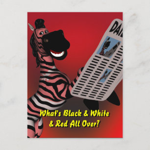 Carte Postale Zebra Riddle