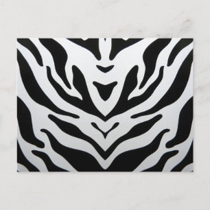 CARTE POSTALE ZEBRA STRIPES ABSTRAITES