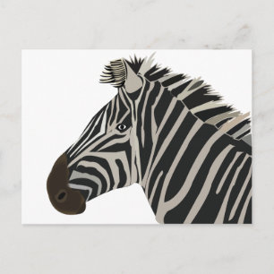 Carte Postale Zebra Stripes Animale Animale