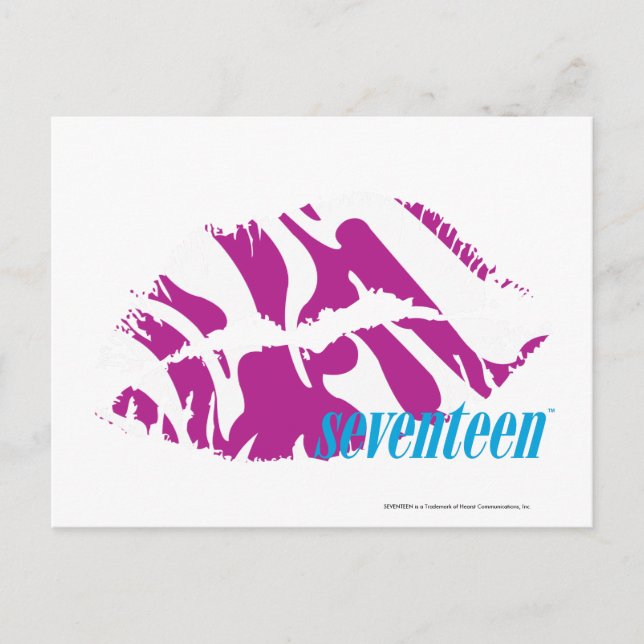 Carte Postale Zèbre pourpre (Devant)