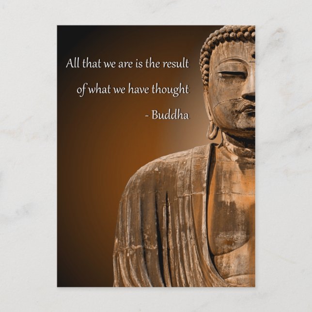 Carte Postale Zen Bouddha Citation Inspirationnelle Pensée Spiri (Devant)