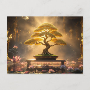 CARTE POSTALE ZEN BOUDDHISME - ARBRE BONSAÏ -