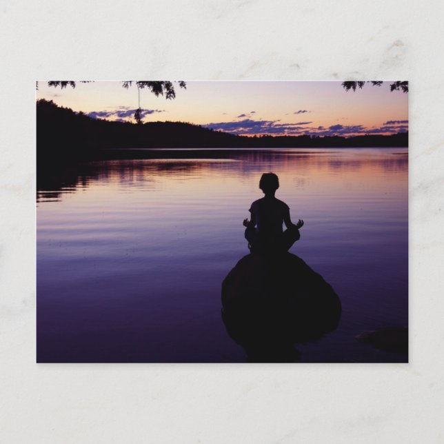 Carte Postale Zen peace yoga calme méditation nature (Devant)