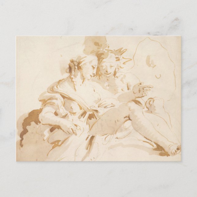 Carte Postale Zephyr et Flora (Devant)