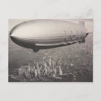 Carte Postale Zeppelin au-dessus de New York City