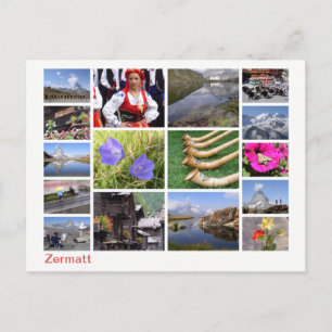 Carte Postale Zermatt multi-images