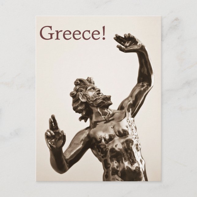Carte Postale Zeus, dieu grec (Devant)