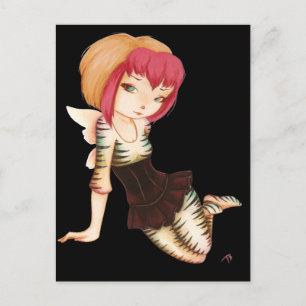 Carte Postale Zevra - imaginaire fairy goth art