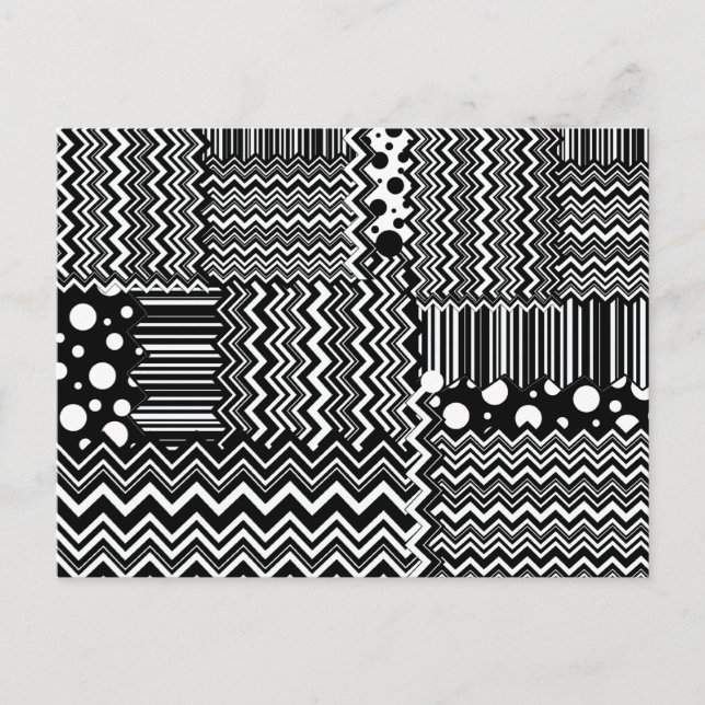 Carte Postale Zig-Zags sauvages (Devant)