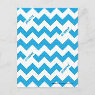 Carte Postale ZigZag Aqua