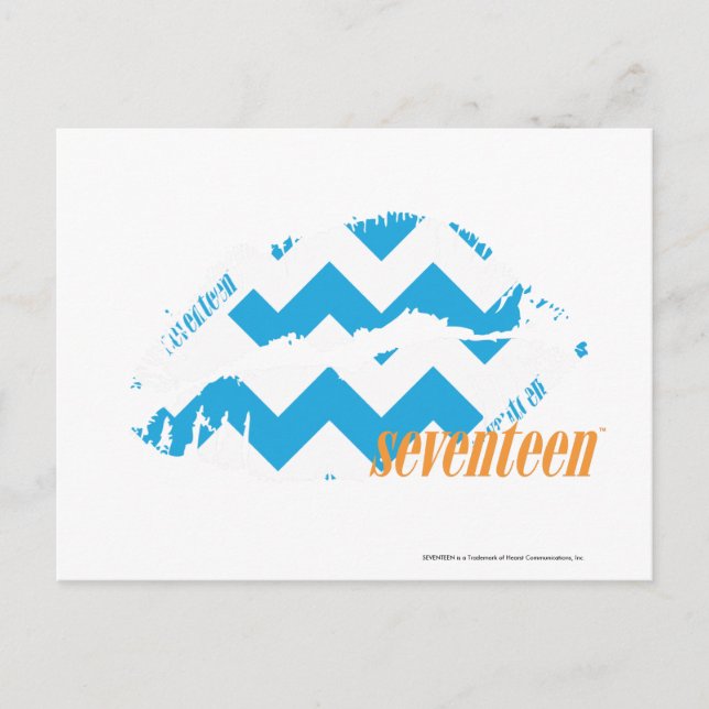 Carte Postale ZigZag Aqua (Devant)