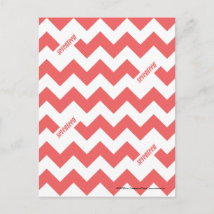 Carte Postale Zigzag LtPink