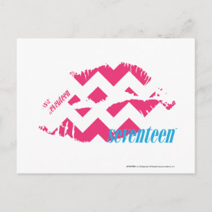 Carte Postale ZigZag Magenta