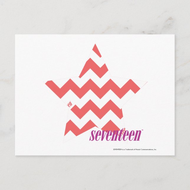 Carte Postale ZigZag rose 4 (Devant)
