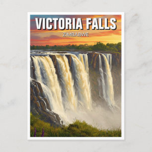 Carte Postale Zimbabwe Victoria Falls Travel