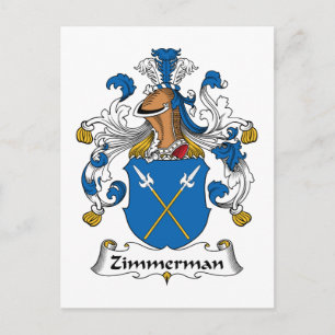 Carte Postale Zimmerman Family Crest