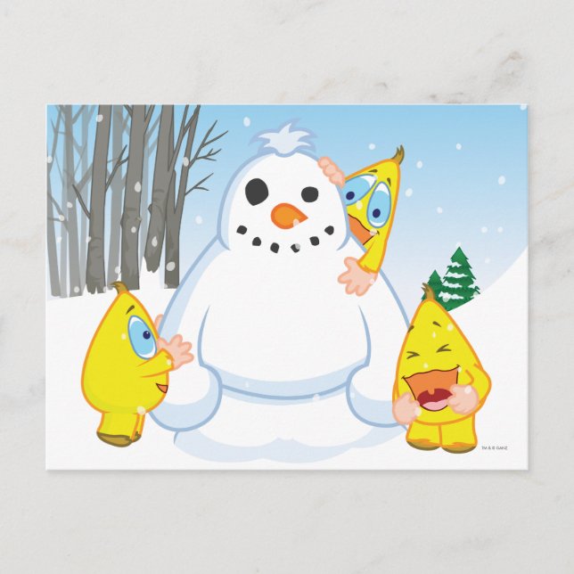 Carte Postale Zingoz Snowman (Devant)