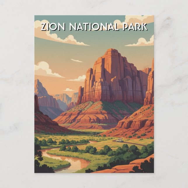 Carte Postale Zion National Park Utah (Devant)