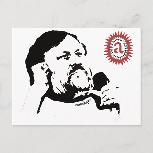 Carte Postale Zizek contemplant l'objet petit a : Le T-shirt (Devant)