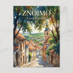 Carte Postale Znojmo, région de Moravie-du-Sud, République tchèq