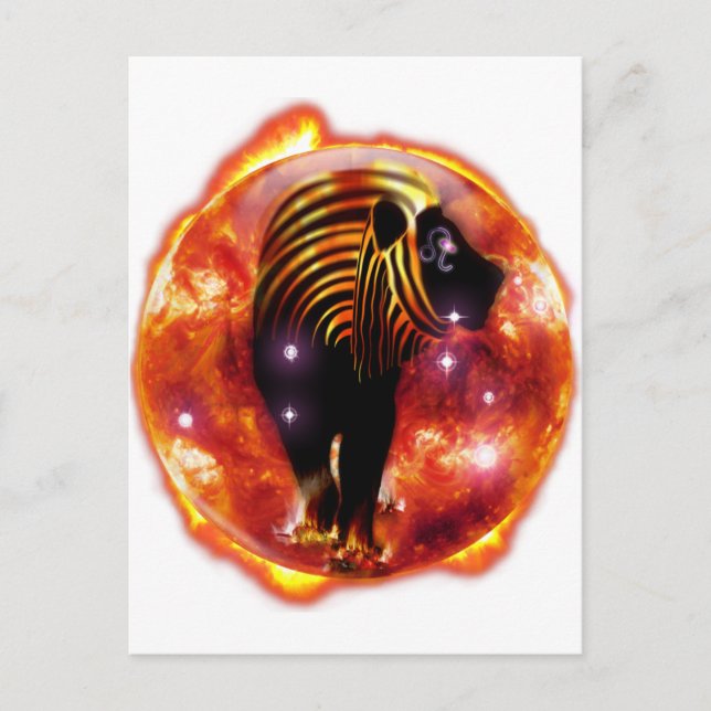 Carte Postale Zodiac-Leo (Devant)