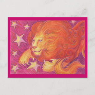 Carte postale Zodiac Leo