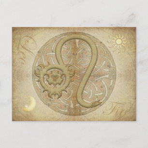 Carte postale Zodiac Sign Leo