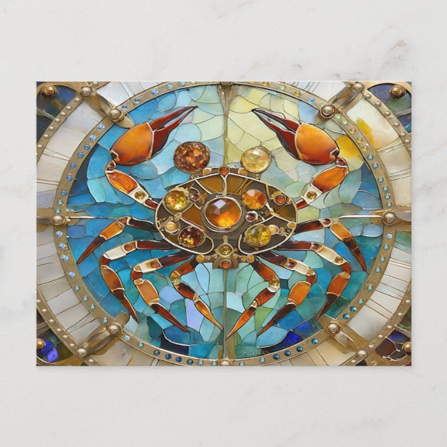 Carte Postale Zodiaque - Cancer Le Crabe (Devant)