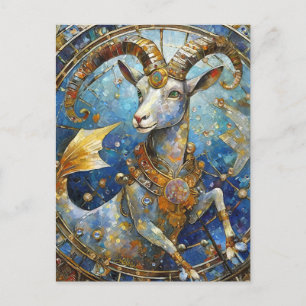 Carte Postale Zodiaque - Capricorne la Chèvre de mer