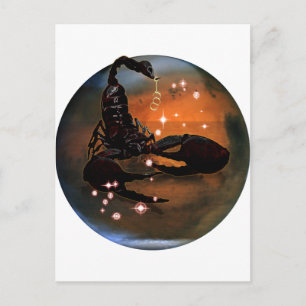 Carte Postale Zodiaque de donjon d'artisanat - Scorpio