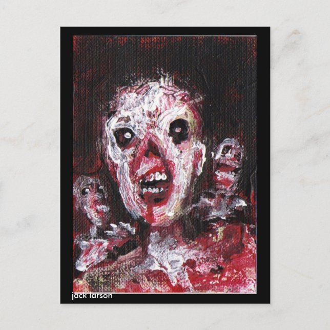 Carte Postale Zombie Art par Jack Larson (Devant)