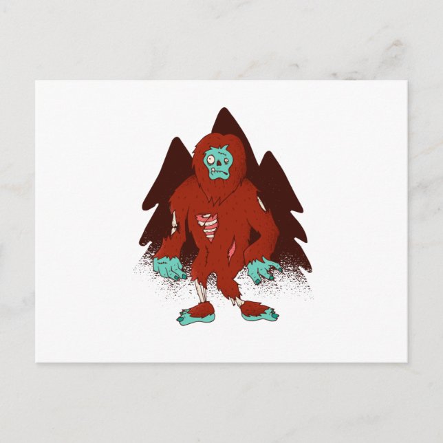 Carte Postale Zombie Bigfoot (Devant)