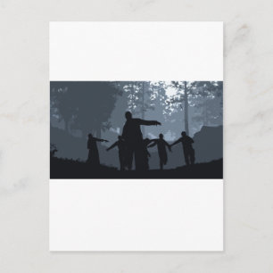 Carte Postale Zombie Chase in the Forest