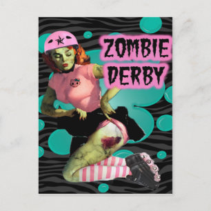 Carte Postale Zombie Derby