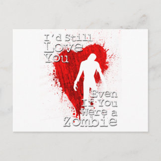 Carte Postale Zombie Love