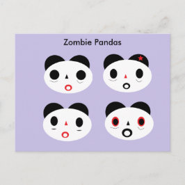 Carte Postale Zombie Pandas