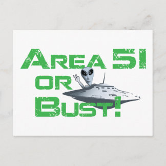 Carte Postale Zone 51 ou Bust !