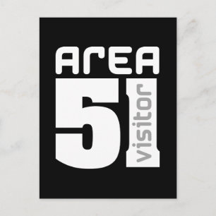 Carte Postale Zone 51 Visiteur Alien