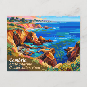Carte Postale Zone de conservation marine de l'État de Cambria C