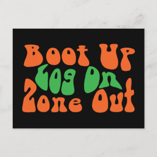 Carte Postale Zone dehors !