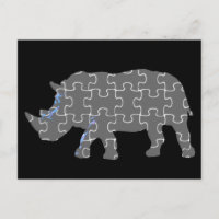 zoo animal casse-tête rhinocéros