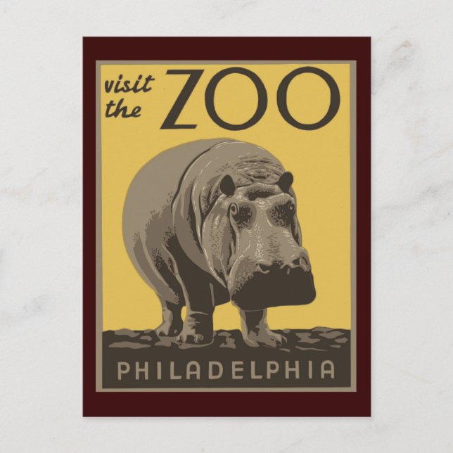 Carte Postale Zoo de Philadelphie (Devant)