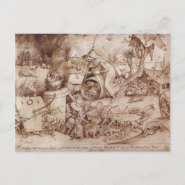 Carte Postale Zorn (Colère) par Pieter Bruegel l'Ancien