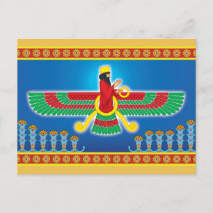 Carte Postale Zoroastrian Persian Faravahar