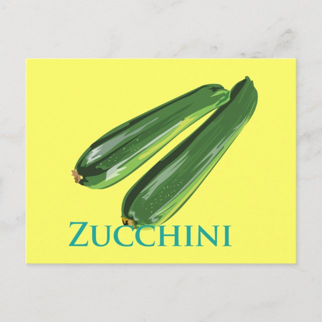 Carte Postale Zucchini Squash (Devant)