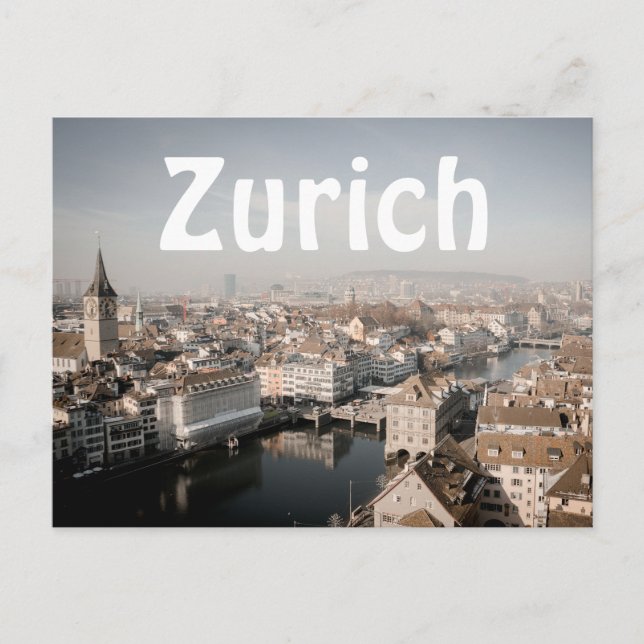Carte Postale Zurich Skyline (Devant)