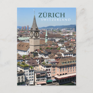 Carte Postale zurich suisse
