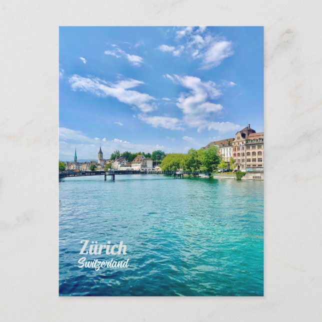 Carte Postale Zürich, Suisse (Devant)